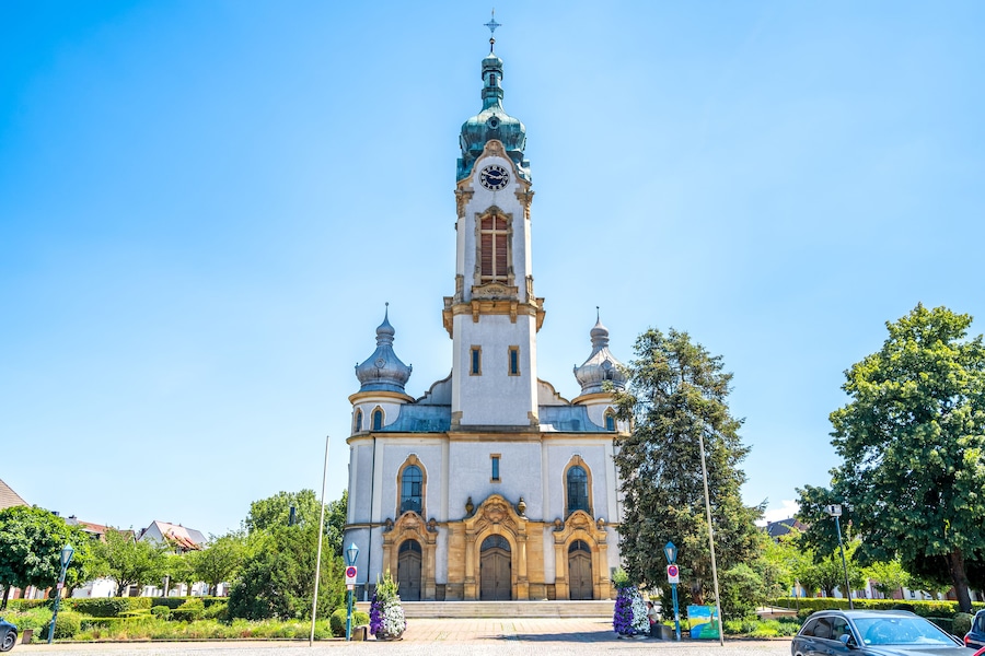 Kirche, Hockenheim, Baden Württemberg, Deutschland