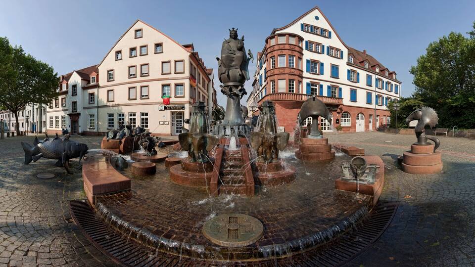Kaiserbrunnen Kaiserslautern Panorama