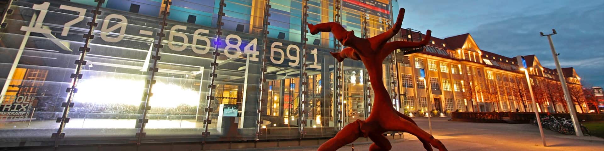 Karlsruhe featuring art, a city and outdoor art