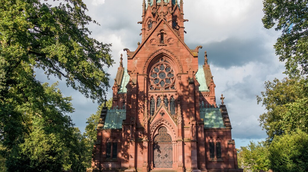 Grabkapelle Karlsruhe, Vorderansicht, 24.08.2014.