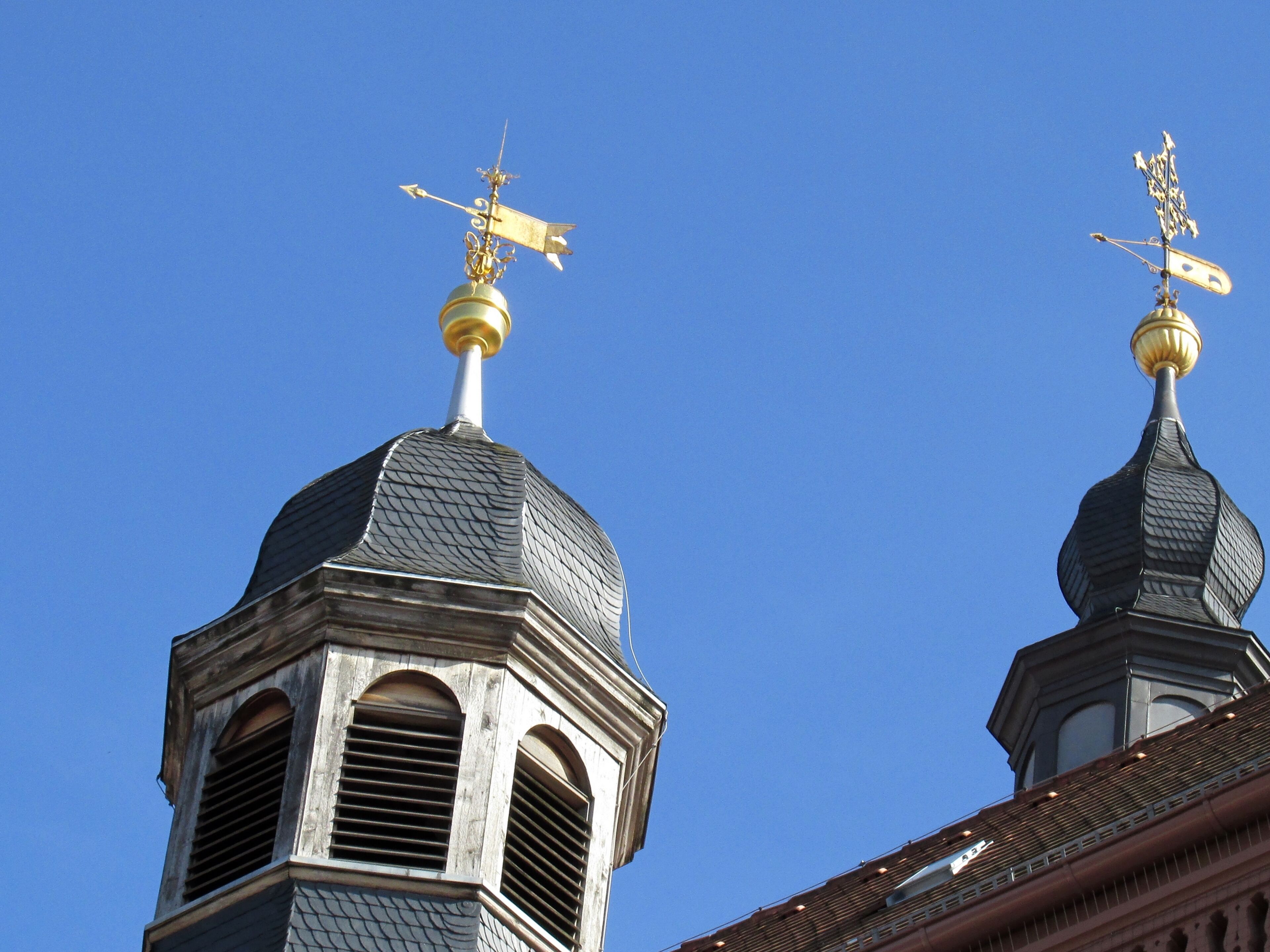 Turm Stadtkirche und Rathaus Durlach