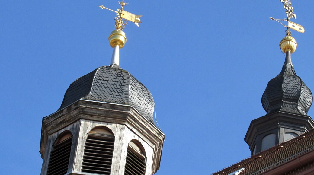 Turm Stadtkirche und Rathaus Durlach
