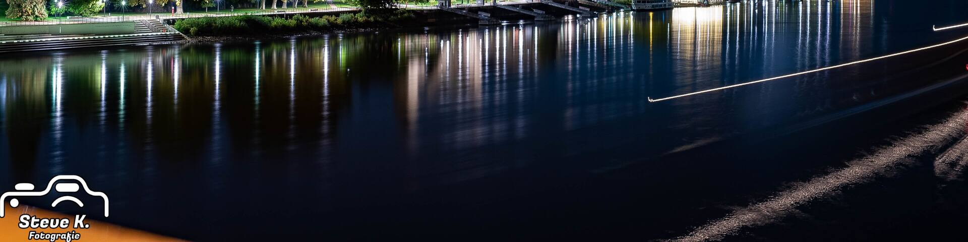 Aufgenommen auf der Pfaffendorfer Brücke in der Nähe des deutschen ecks in Koblenz