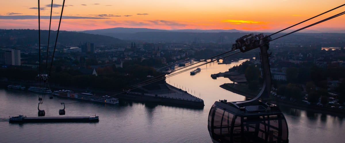 Germany featuring a river or creek, landscape views and a gondola