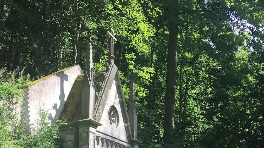 The mausoleum on the grounds of Klosterruine Heisterbach