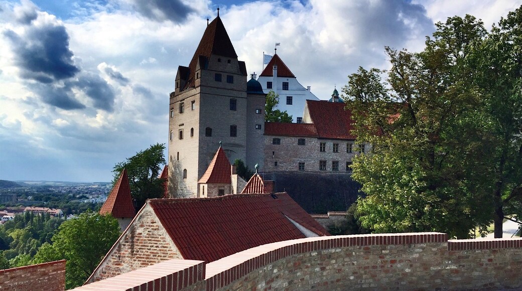Trausnitz Castle is a medieval castle situated in Landshut, Bavaria in Germany.
It was the home of the Wittelsbach dynasty, and it served as their ducal residence for Lower Bavaria from 1255â1503, and later as the seat of the hereditary rulers of the whole of Bavaria. The castle was founded in 1204 by Duke Ludwig I.