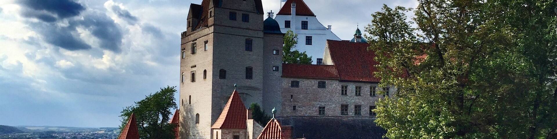 Trausnitz Castle is a medieval castle situated in Landshut, Bavaria in Germany.
It was the home of the Wittelsbach dynasty, and it served as their ducal residence for Lower Bavaria from 1255–1503, and later as the seat of the hereditary rulers of the whole of Bavaria. The castle was founded in 1204 by Duke Ludwig I.