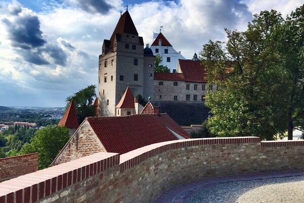 Trausnitz Castle is a medieval castle situated in Landshut, Bavaria in Germany.
It was the home of the Wittelsbach dynasty, and it served as their ducal residence for Lower Bavaria from 1255â1503, and later as the seat of the hereditary rulers of the whole of Bavaria. The castle was founded in 1204 by Duke Ludwig I.