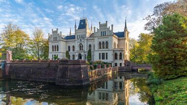Evenburg Castle in Leer built in neo-Gothic style