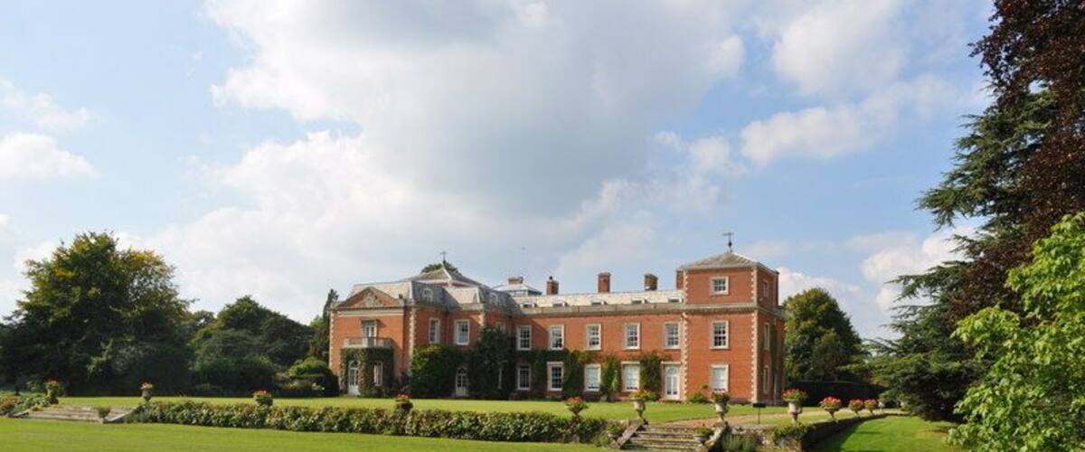 Euston Hall. From the back looking at the hall, still very well maintained.