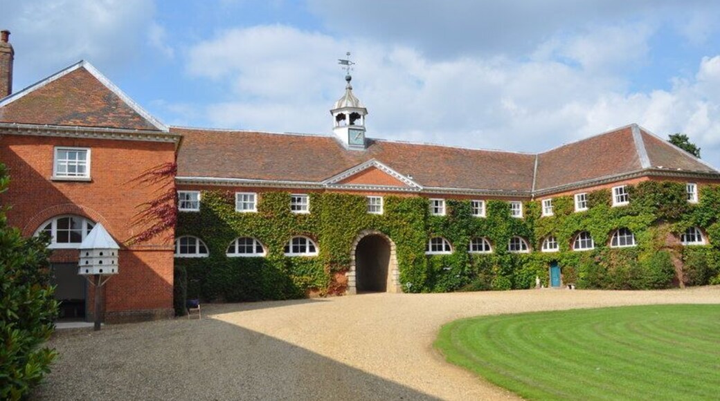 Euston Hall Gatehouse. A view of the gatehouse at Euston Hall.