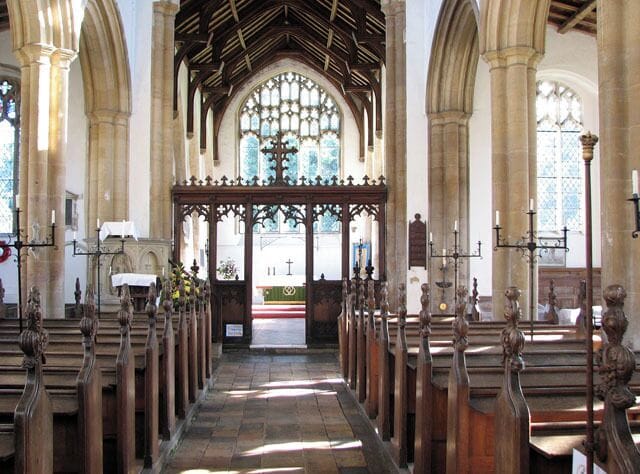 St Mary's church in Great Cressingham - view east