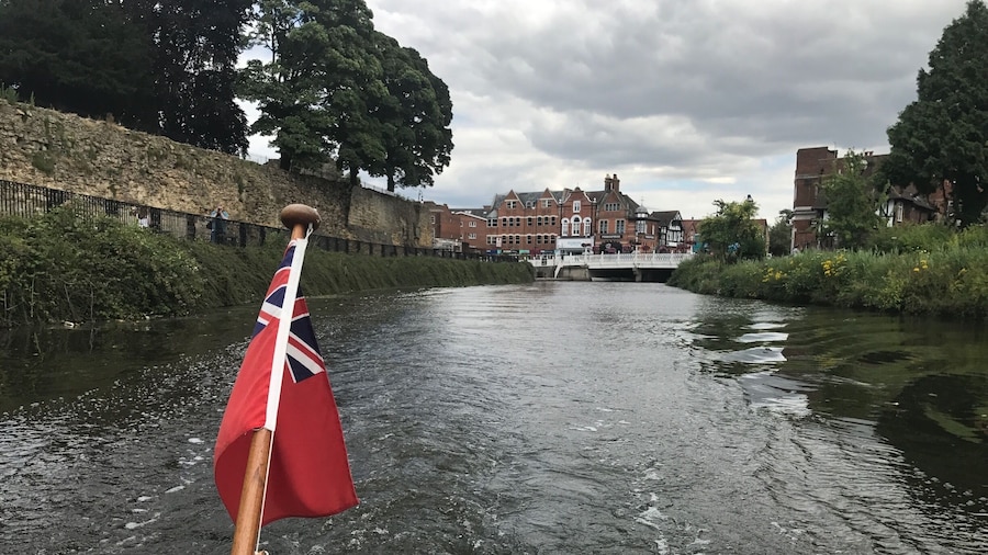Tranquil river boat trip