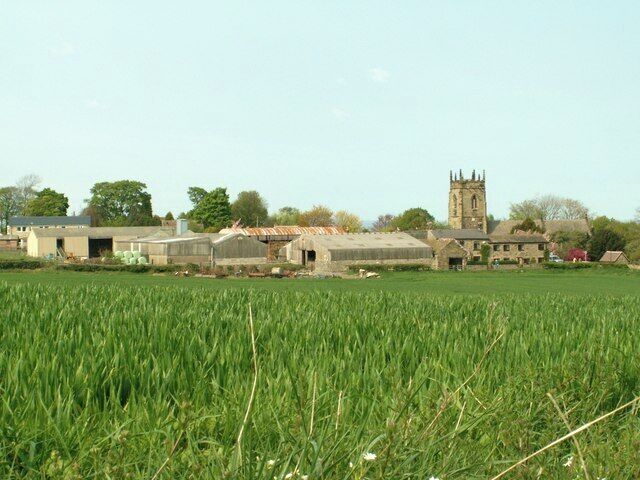 Church Farm and Church Looking from Gipsy Lane.