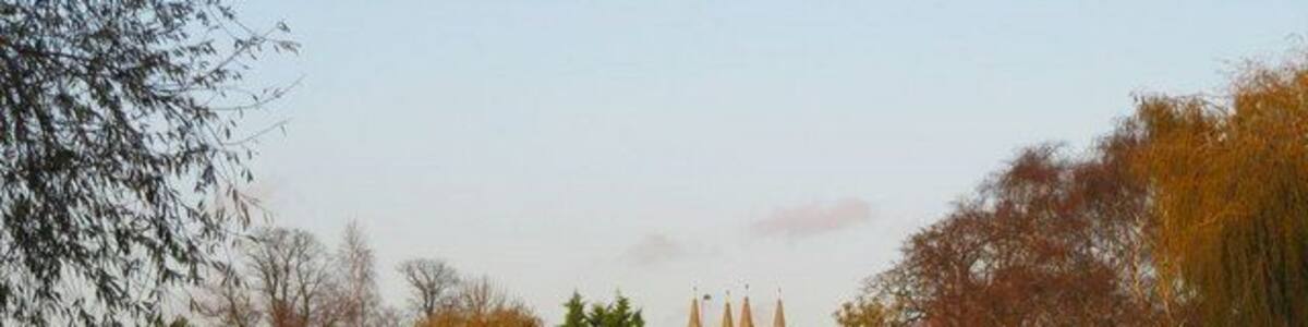 St Helens across the river This took my eye with the sun throwing its rays on the St Helens Church in Benson.