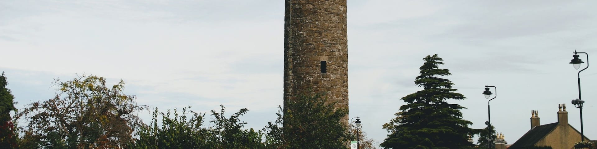 Round Tower, Clondalkin, Ireland. Believed to be part of a monastic settlement, it is at least a thousand years old.