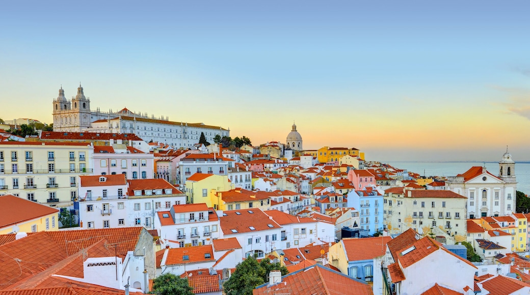 Lisbon Historical City Panorama, Alfama architecture