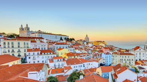 Lisbon Historical City Panorama, Alfama architecture