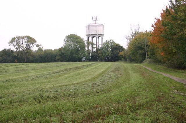 Water tower Braughing Friars Water tower Braughing Friars by Bridleway to Albury Lodge