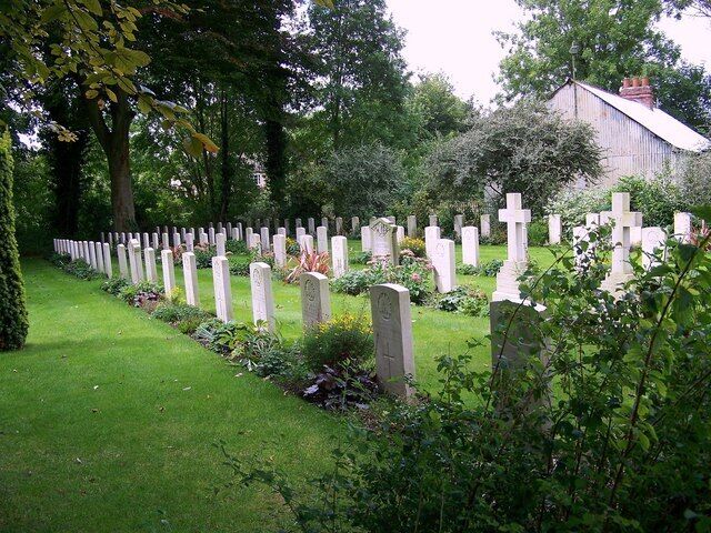 ANZAC war graves section of St Mary's parish churchyard, Codford St Mary, Wiltshire. It is the second-largest ANZAC cemetery in the UK, containing one Second World War grave and 97 from the First World War: 66 from New Zealand and 31 Australia, who died between 1916 and 1919.