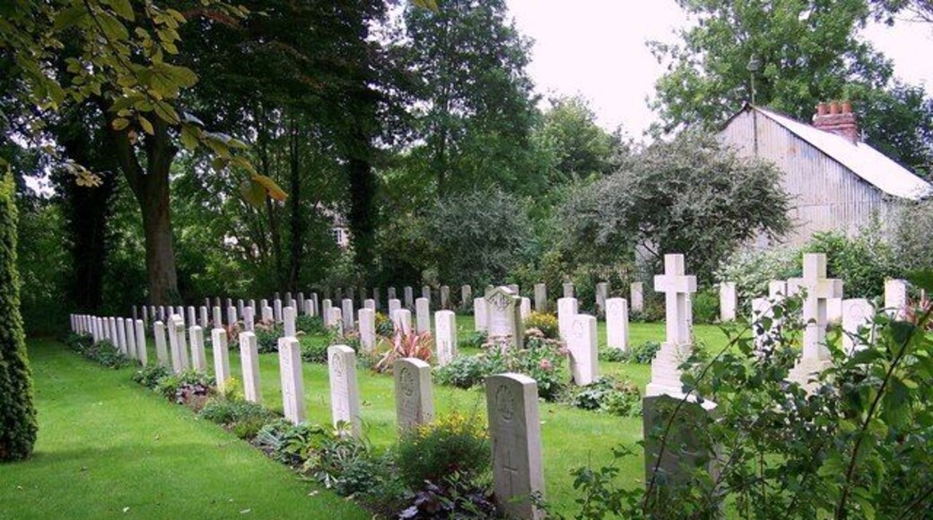 ANZAC war graves section of St Mary's parish churchyard, Codford St Mary, Wiltshire. It is the second-largest ANZAC cemetery in the UK, containing one Second World War grave and 97 from the First World War: 66 from New Zealand and 31 Australia, who died between 1916 and 1919.