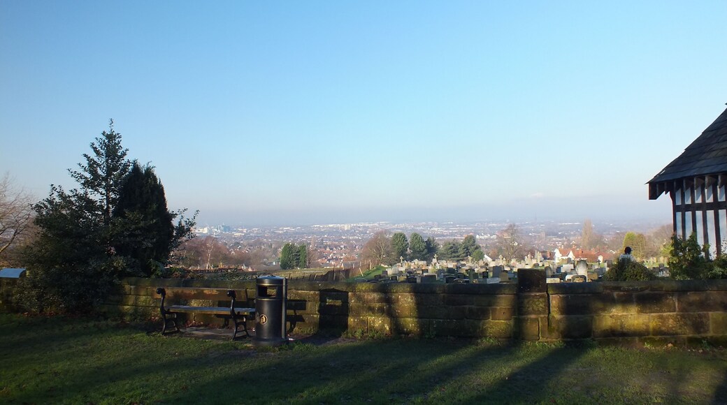 Fox Covert Cemetery, Stockton Heath looking over Warrington.