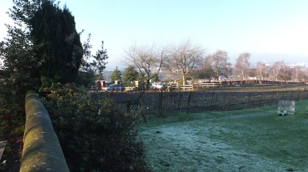 Fox Covert Cemetery, Stockton Heath looking over Warrington.