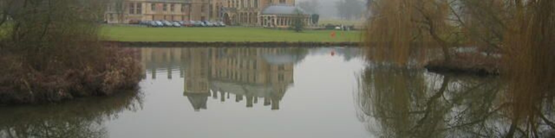 Walton Hall. The original Walton Hall dates back to the 1500s as the family seat of the Morduant Family. The current building, seen here across one of the lakes formed in the River Dene, was rebuilt in 1862 to a design by Sir Gilbert Scott at the commission of Sir Charles Morduant, the 10th Baronet. Some years ago the hall was converted into a very upmarket time share complex. This ran into financial difficulties and today the hall consists of apartments, a conference centre and a spa. See http://www.pumahotels.co.uk/waltonhall