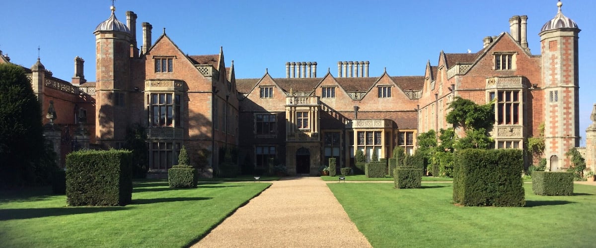 Beautiful manor house, Charlecote Manor near Wellsbourne, England.