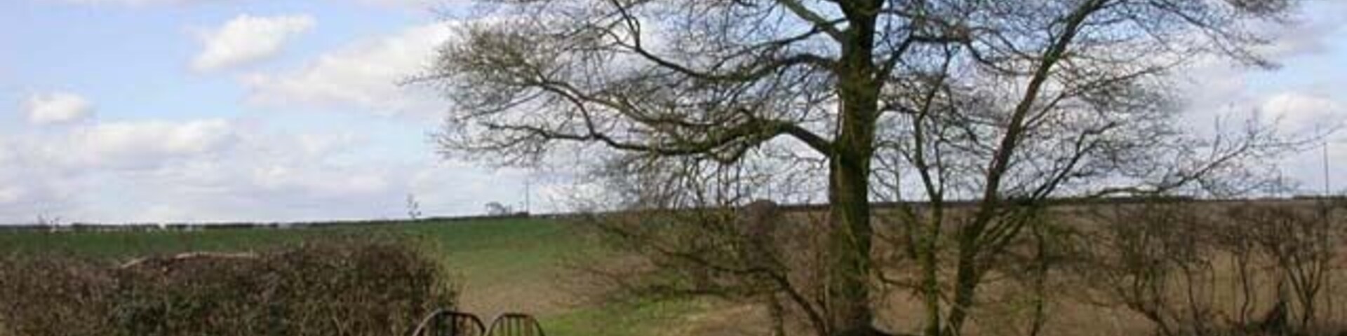 Footbridge over Brook. The view is to the west along the footpath passing over the brook.