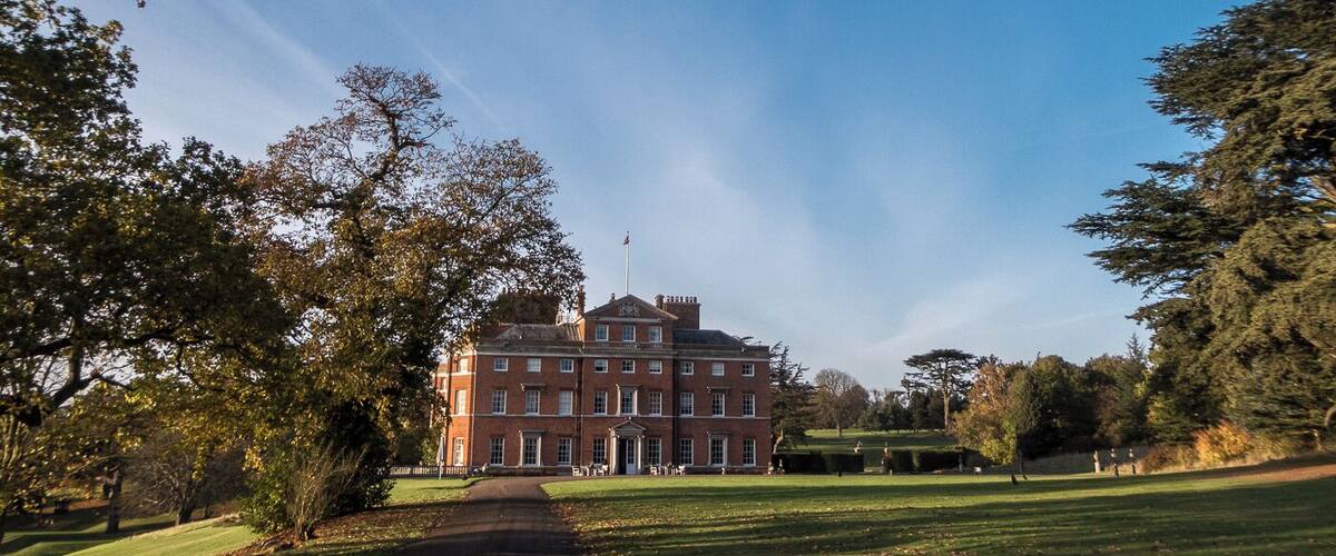 Grounds of Brocket Hall, Hatfield, Hertfordshire. This stately home is used for functions. There is also a golf course in the grounds.