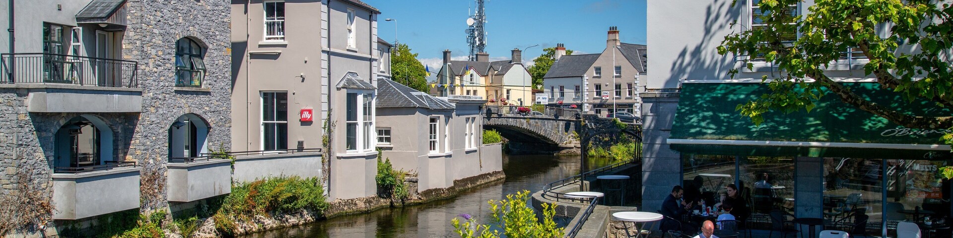 Ennis showing a river or creek