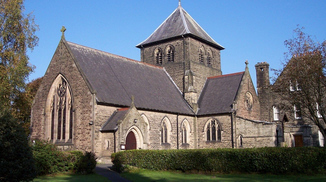 St Joseph's Catholic church, Crow Orchard Road, Wrightlington, Lancashire, seen from the southeast