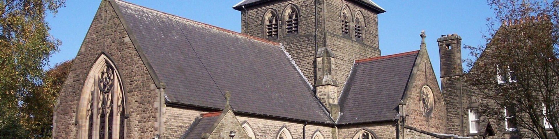 St Joseph's Catholic church, Crow Orchard Road, Wrightlington, Lancashire, seen from the southeast