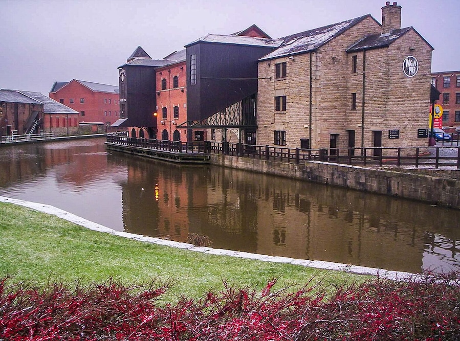 Wigan Pier. Inside are actors and artefacts teaching visitors about Lancashire's coal mining past.