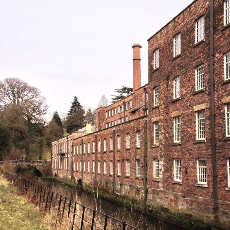 View from the park towards the mill