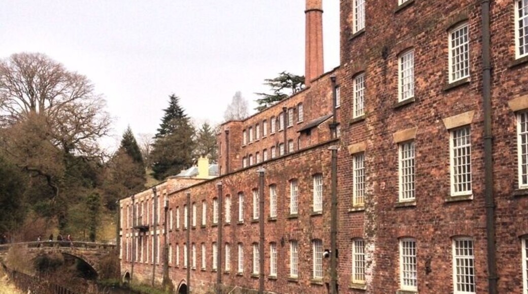 View from the park towards the mill