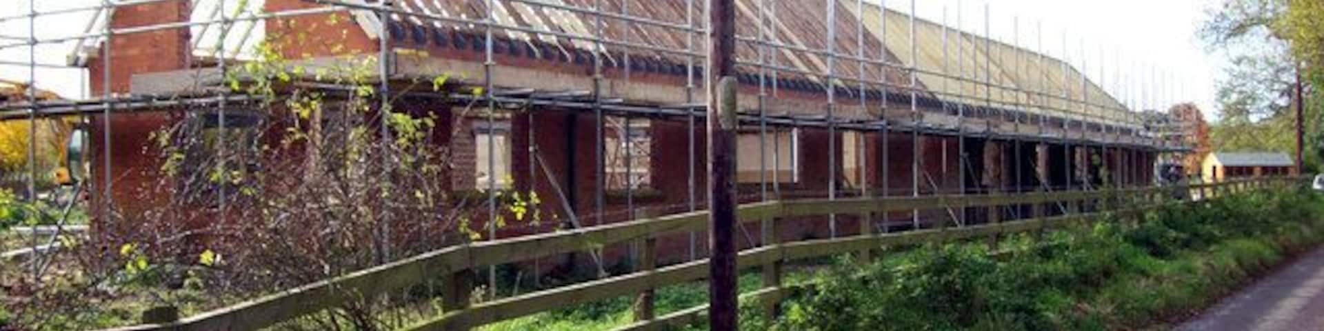 Bransbury - Building Work. This building is rising from its derelict state as seen in here 155802 647106