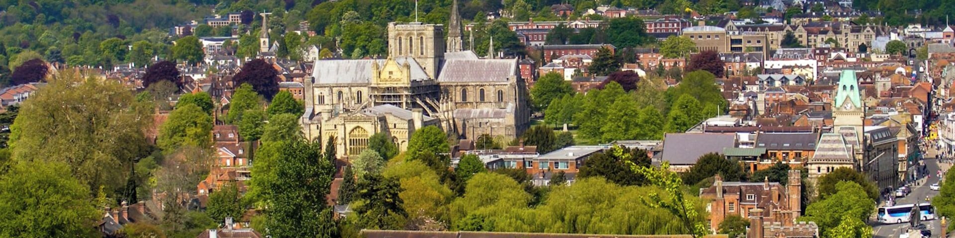 View of Winchester city centre.