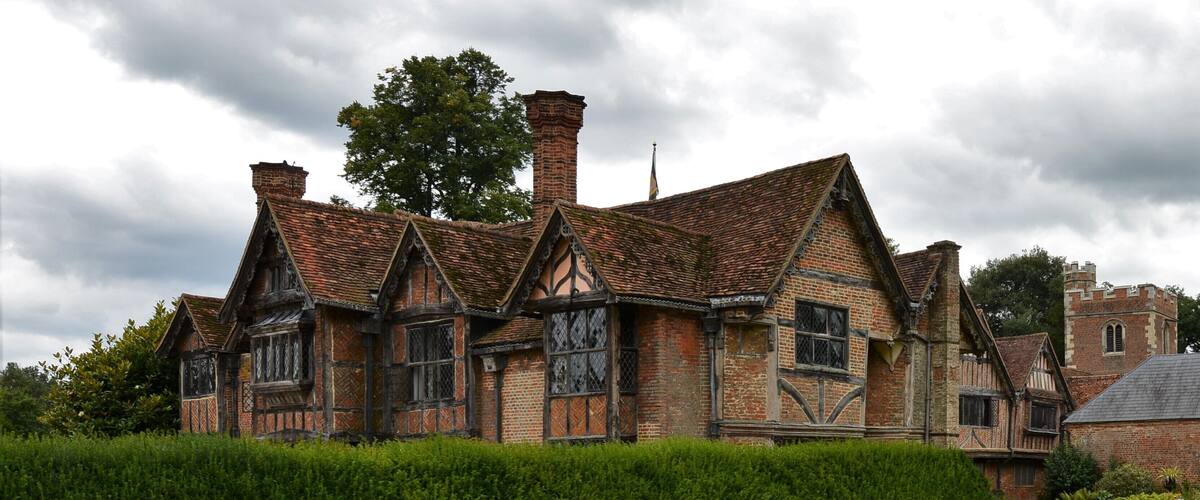 Dorney Court and Church of St. James the Less.