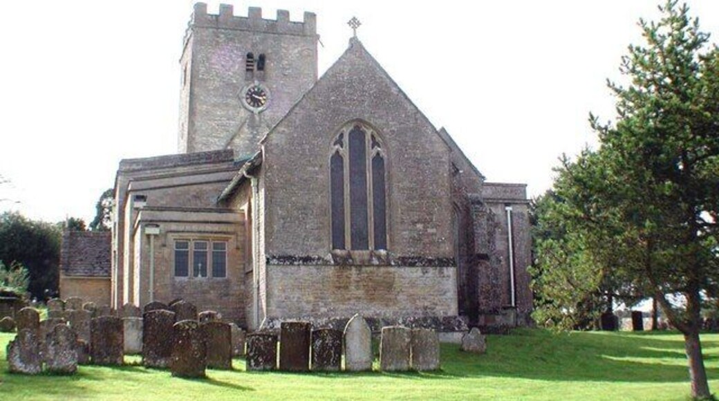 Church of England parish church of St Mary, North Leigh, Oxfordshire: view from the east