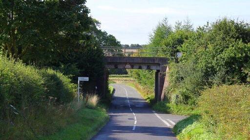 The railway bridge by Combe Station