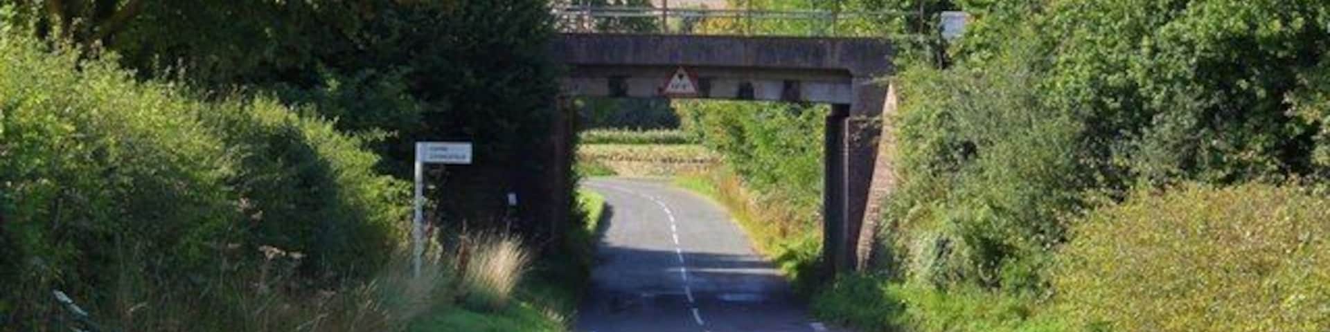 The railway bridge by Combe Station