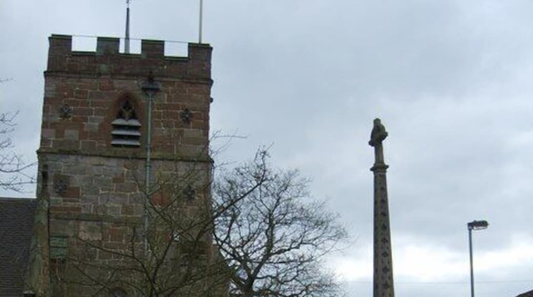 Trysull War Memorial The cross stands in the churchyard.