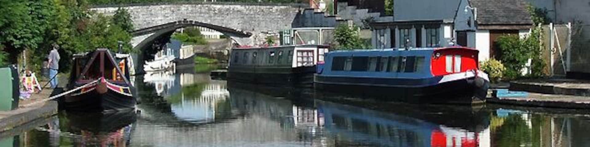 Hatherton Branch Canal at Hatherton Junction, Staffordshire This branch of the Staffs and Worcs Canal used to connect with the Birmingham Canal Navigations at Churchbridge Locks, where access to the Cannock extension allowed passage to the Wyrley and Essington Canal (to Walsall and then on to Birmingham) and eastwards via Ogley Junction to the Lichfield Canal and Huddlesford Junction on the Coventry Canal .... and so on. Painstaking restoration work is being pioneered by the Lichfield and Hatherton Canals Restoration Trust. Do please consider becoming a member; it's a tenner a year. See http://www.lhcrt.org.uk/index.htm