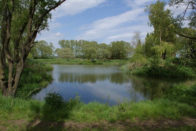 Wild Fowl Reserve on Ashmead Drove I couldn't gain access to the reserve as the gate was locked. I assume the public are allowed in at some time as there was a lifebelt and a notice warning against swimming nailed to a tree.