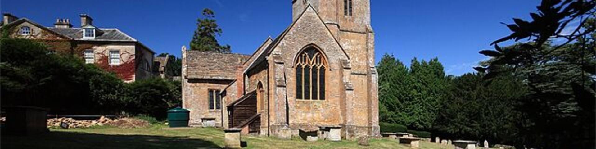 St Michael's Church & Coker Court - East Coker Adjacent to the church is Coker Court, a Grade I Listed building dating from the C15, although what can be seen is a result of major work during the C18, and c.1900.