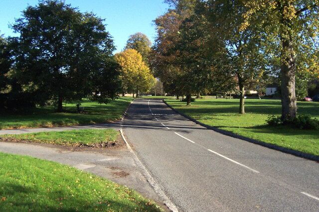 Village Green, Roecliffe The village has been tidily arranged around this extensive green, which boasts several species of tree