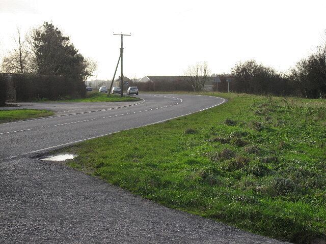 The A614, Shiptonthorpe, East Riding of Yorkshire, England. Towards Howden, a little south of the Shiptonthorpe roundabout.