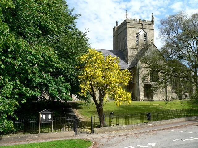 St Nicholas' parish church, North Newbald, East Riding of Yorkshire, England, seen from the south.